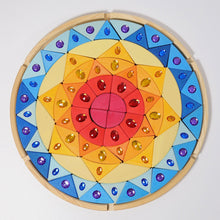 Grimm's Sparkling Mandala Sun Wooden Toys Baby Toddler Toys Gifting Idea for 3yrs+