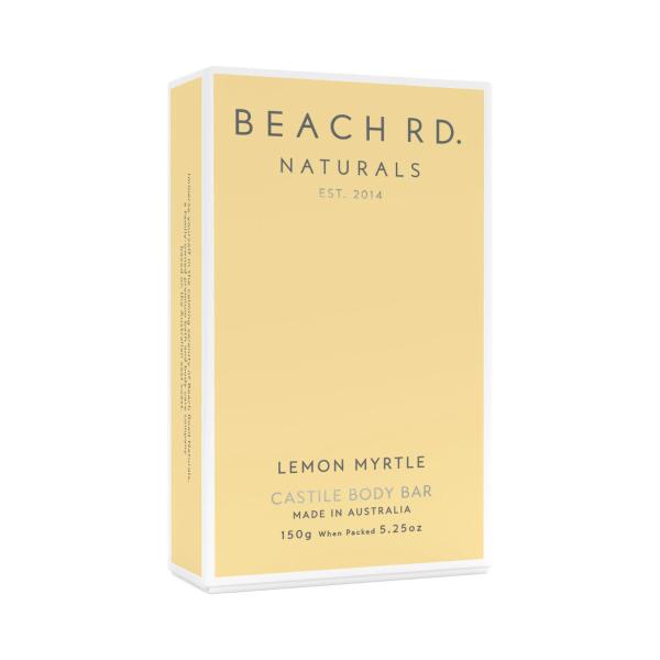 BEACH RD NATURALS - LEMON MYRTLE & AUSTRALIAN BUSH HONEY CASTILE BODY BAR