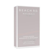 BEACH RD NATURALS - SANDALWOOD- GERMANIUM & BERGAMOT BODY BAR