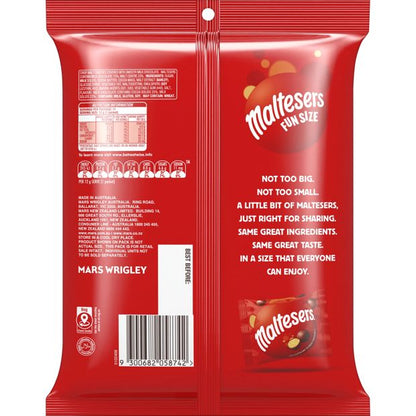Maltesers 11 Piece Milk Chocolate Fun Size Share Pack 132g