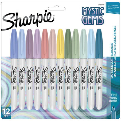 Sharpie Mystic Gem Fine Point Permanent Markers - 12 Pack