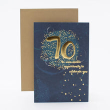 Hallmark Birthday Card - 70th Contemporary Design