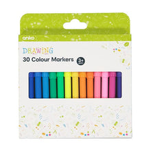 Colour Markers, 30 Pack - Anko