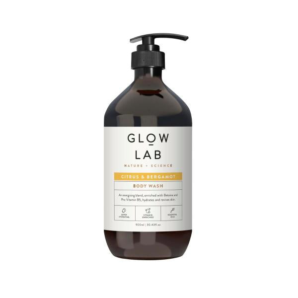 GLOW LAB CITRUS & BERGAMOT BODY WASH 900ML