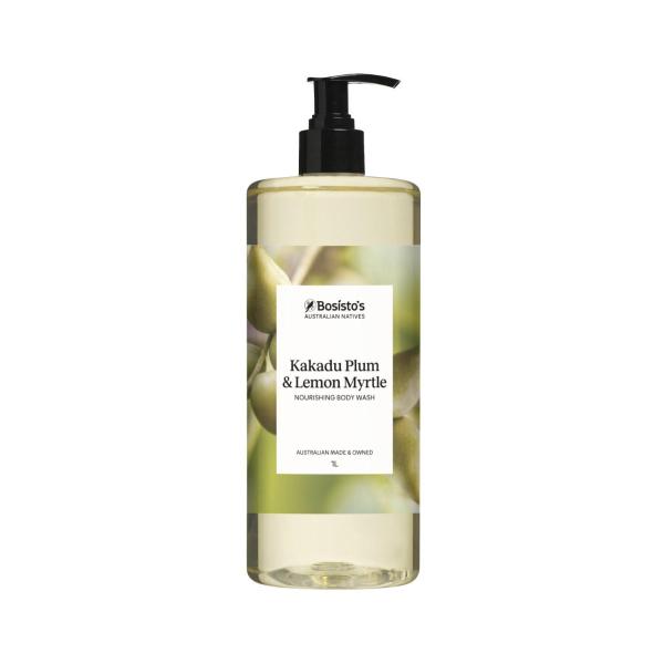 BOSISTOS KAKADU PLUM & LEMON MYRTLE BODY WASH PUMP 1L