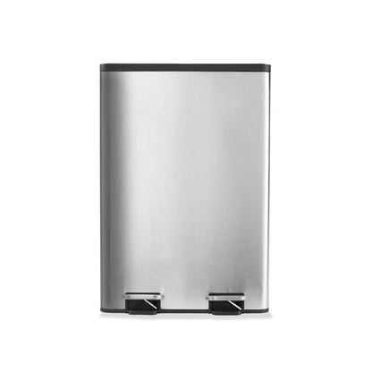 2 Compartment Stainless Steel Recycle Bin, 40L - Anko