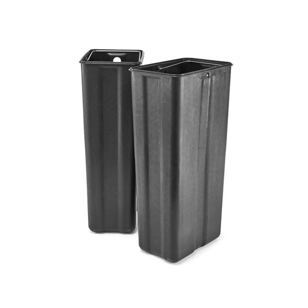 2 Compartment Stainless Steel Recycle Bin, 40L - Anko