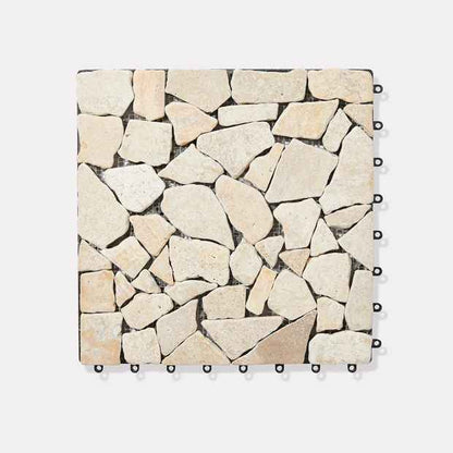 Stone Decking Tiles, 4 Pack - Anko
