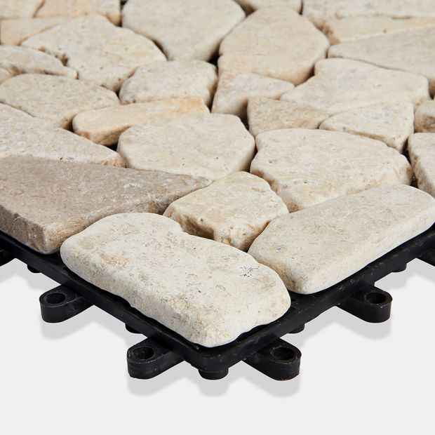 Stone Decking Tiles, 4 Pack - Anko