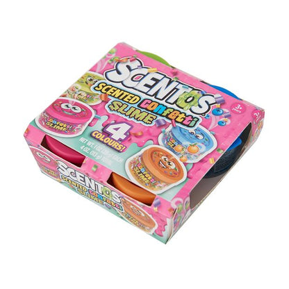 Scentos Scented Confetti Slime - 4 Pack