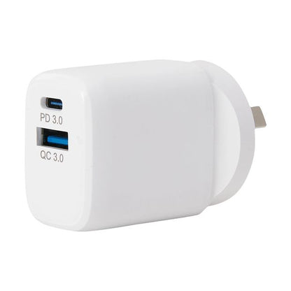 30W Wall Charger USB & USB-C - Anko