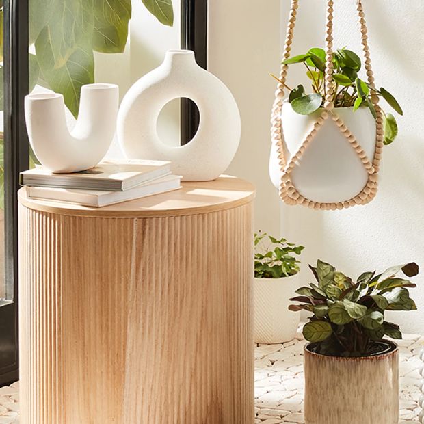 Ribbed Side Table - Anko