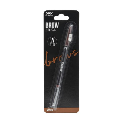 Brow Pencil, Medium Brown - OXX Cosmetics