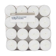 Unscented Tealight Candles, 48 Pack