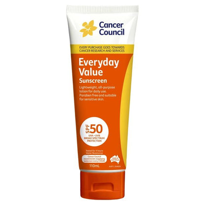 Cancer Council Sunscreen Everyday Value 110mL SPF 50+