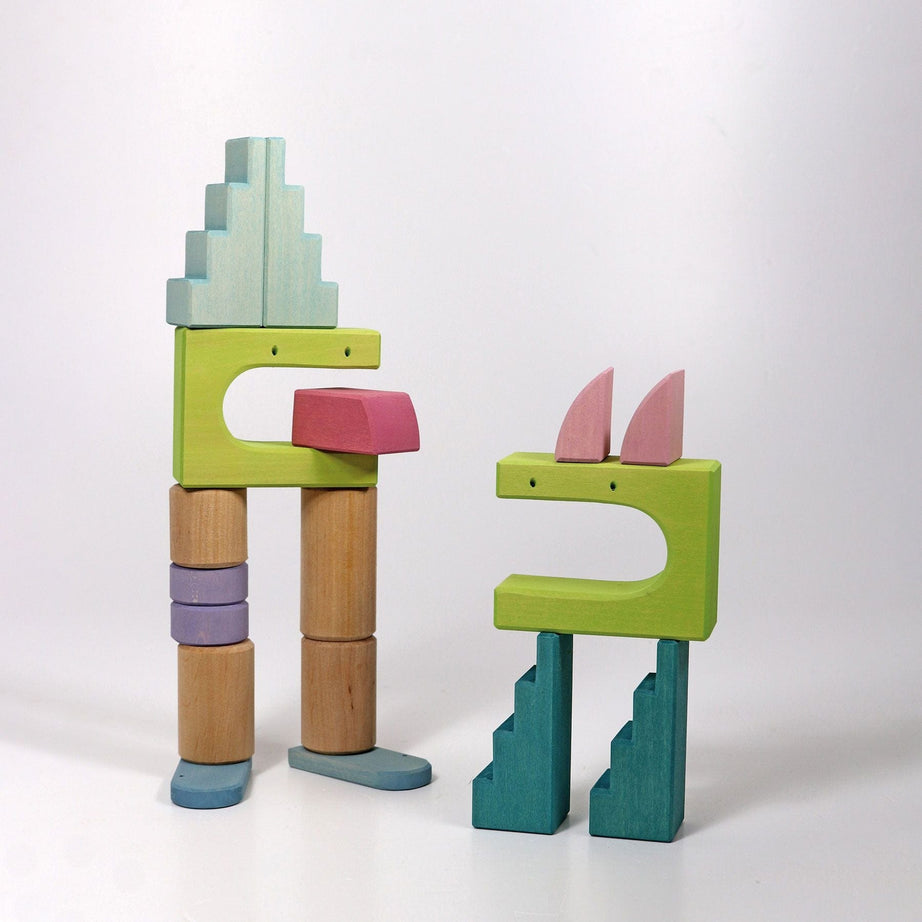 Grimm's Building World Cloud Play Wooden Toys Baby Toddler Toys Gifting Idea for 12m+