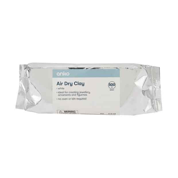 White Air Dry Modelling Clay - Crafting & Sculpting