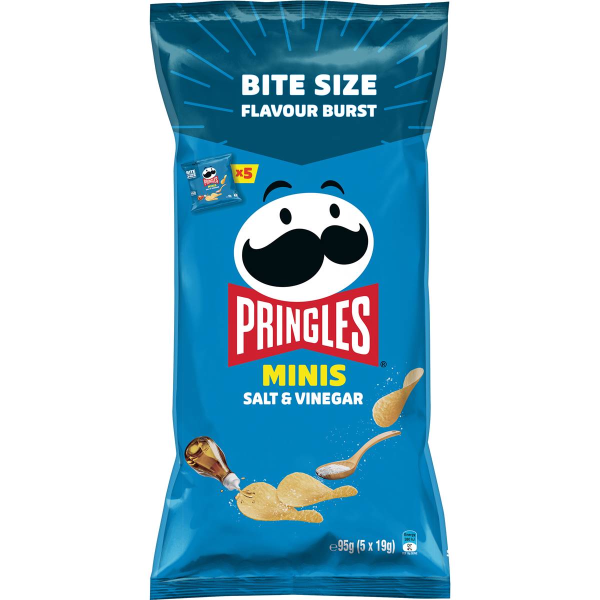 Pringles Minis Multipack Salt & Vinegar Potato Chips 5 pack