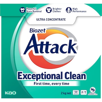 Biozet Attack Attack Front & Top Loader Laundry Powder 2kg