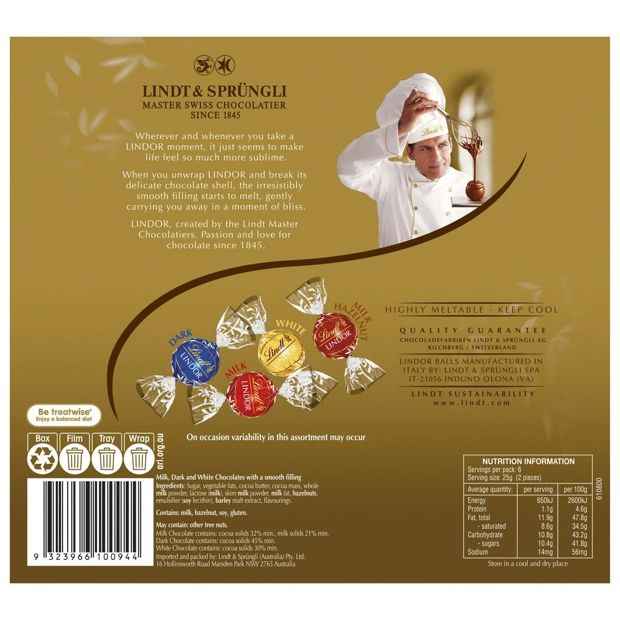 Lindt LINDOR Assorted Gift Box 150g