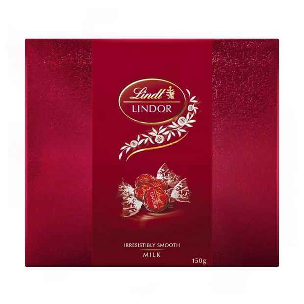 Lindt LINDOR Milk Chocolate Gift Box 150g