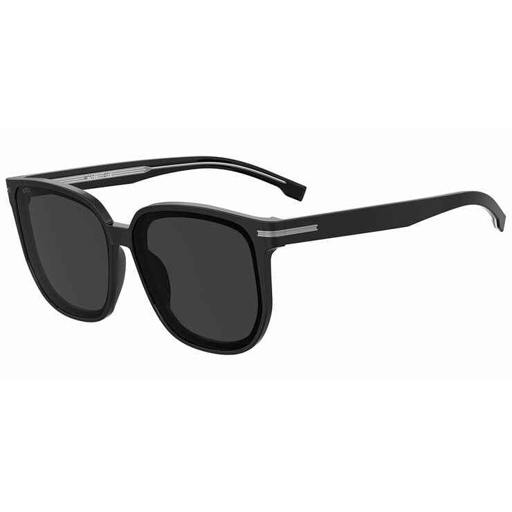 Men's Rectangular Full Rim Plastic Sunglasses