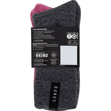 Bonds Ladies Super Soft Crew Socks Pink Size 8+ 2 pack