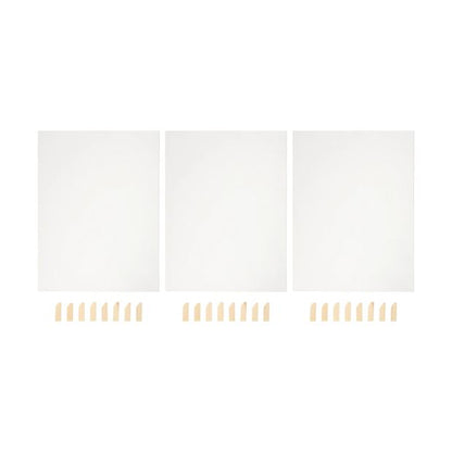 12in. x 16in. Deep Edge Stretched Canvas, 3 pack - Anko