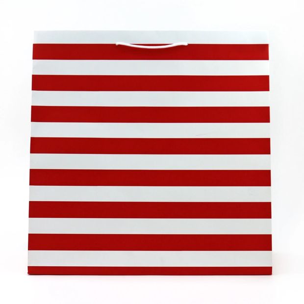 Connections from Hallmark Extra-Large Gift Bag - Red & White Stripes