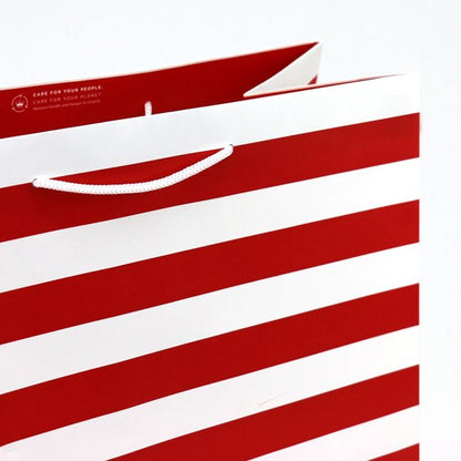 Connections from Hallmark Extra-Large Gift Bag - Red & White Stripes