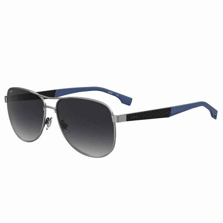 Men's Rectangular Metal Sunglasses