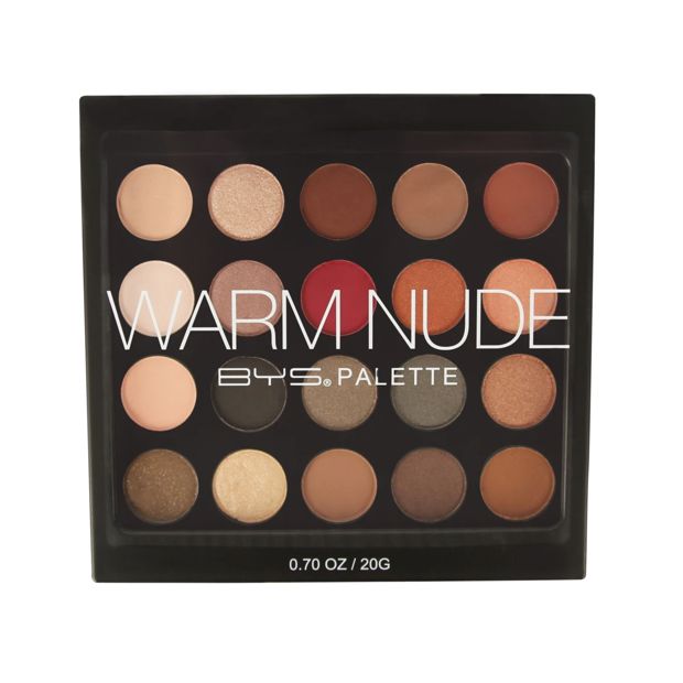 20 Piece Eyeshadow Palette, Warm Nude - BYS