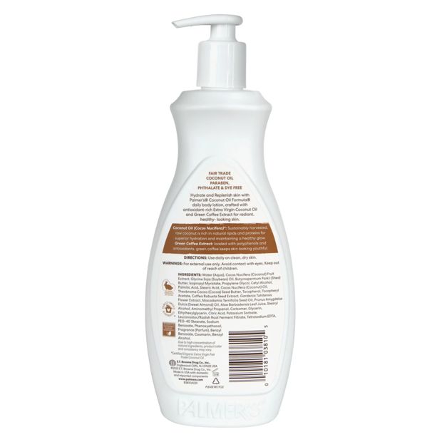 Coconut Oil Formula Daily Body Lotion, Vitamin E & Coconut - Palmer's