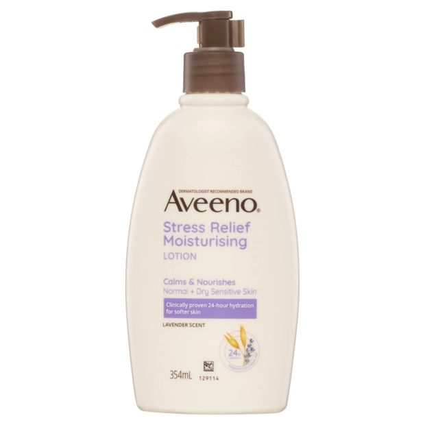 Aveeno Active Naturals Stress Relief Moisturising Lotion 354ml - Lavender, Chamomile & Ylang-Ylang