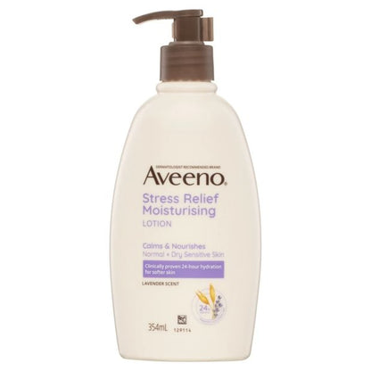 Aveeno Active Naturals Stress Relief Moisturising Lotion 354ml - Lavender, Chamomile & Ylang-Ylang