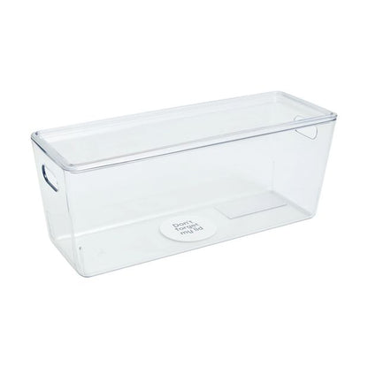5L Smooth and Shiny Plastic Tub, Clear - Anko