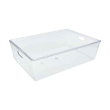 26L Smooth and Shiny Plastic Tub, Clear - Anko