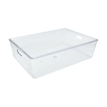 26L Smooth and Shiny Plastic Tub, Clear - Anko