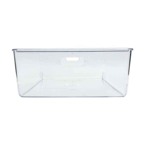 26L Smooth and Shiny Plastic Tub, Clear - Anko