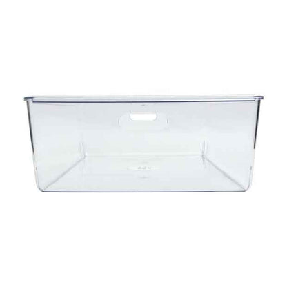 26L Smooth and Shiny Plastic Tub, Clear - Anko