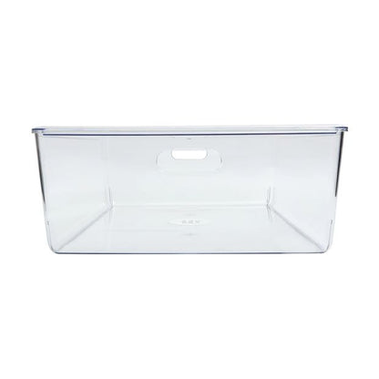 26L Smooth and Shiny Plastic Tub, Clear - Anko