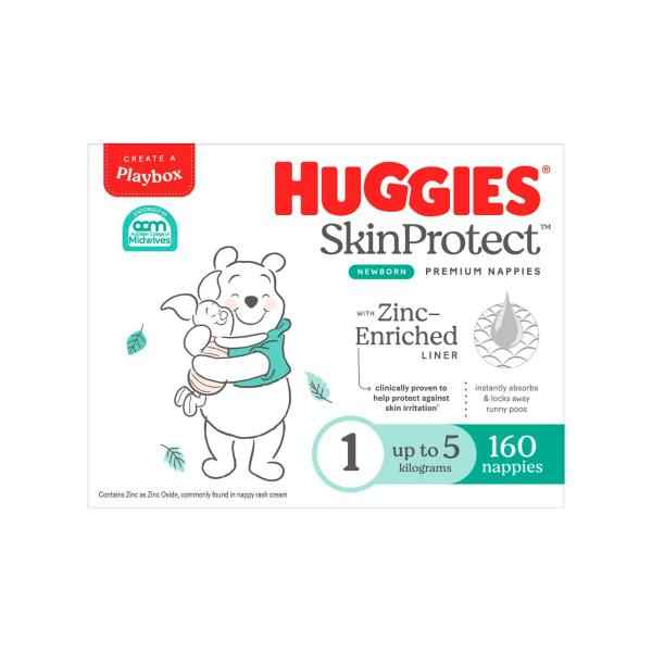 Newborn Nappies Size 1 (up to 5kg)