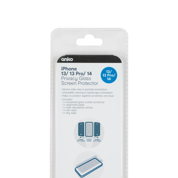 iPhone 13/13 Pro Privacy Hardened Glass Screen Protector - Anko