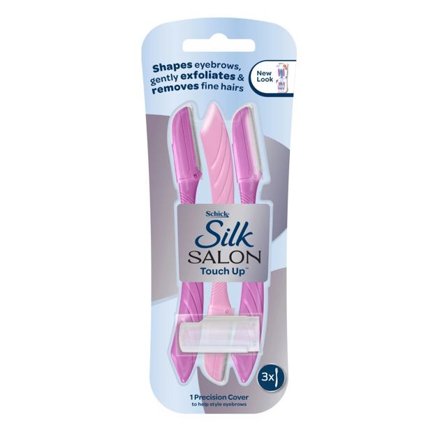 Schick Hydro Silk Touch-Up Razors and Precision Cover Eyebrow Shaper Set - 4 Pack