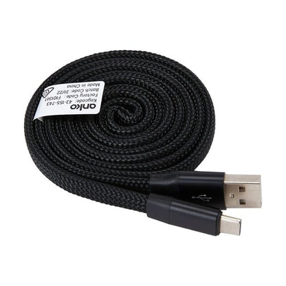 USB-A to USB-C Retractable Universal Cable, 1m - Anko