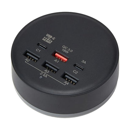 45W Wall Charger 6 Port USB and USB-C - Anko