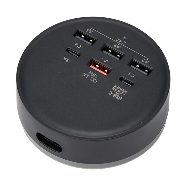 45W Wall Charger 6 Port USB and USB-C - Anko