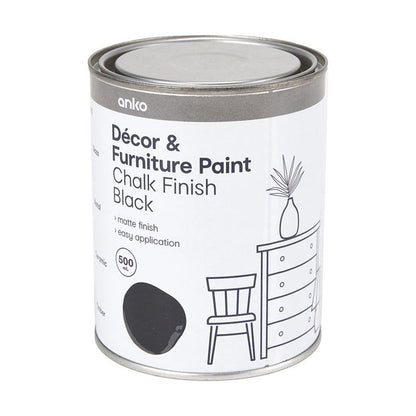 Decor & Furniture Paint, Black - Anko