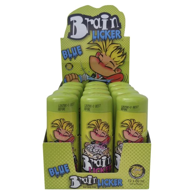 Blue Brain Licker Sour Candy Drink 60ml - Assorted