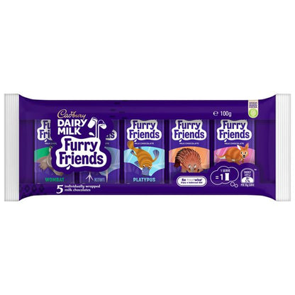 Cadbury Dairy Milk Furry Friends Milk Chocolate - 5 Pieces